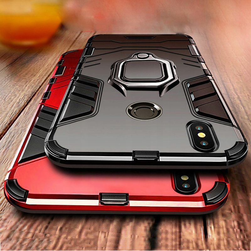 Xiaomi Redmi Note 7, obal pouzdro na mobil kryt obrněný Holder 3w1 ring