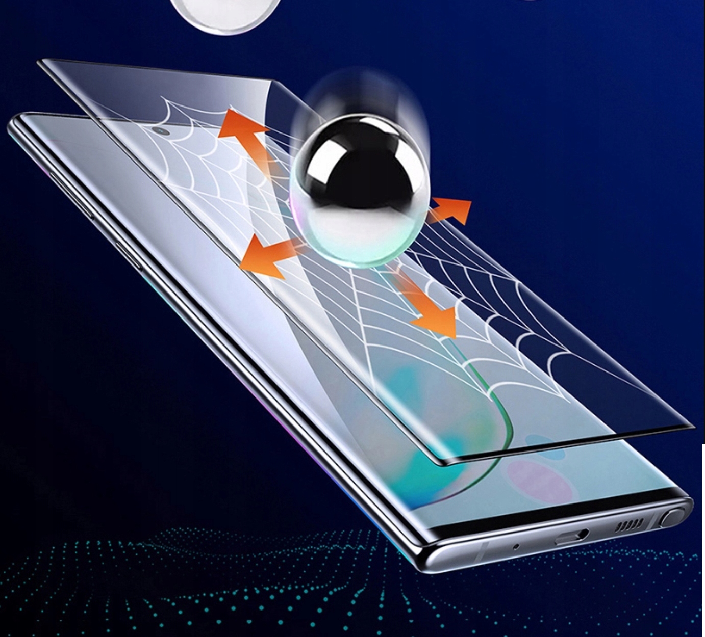Huawei P30 Pro, ochranné zakřivené sklo na celý displej, NANO HYBRID