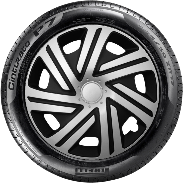 KIA 15'' kompatibilní s modely, poklice na kola 4ks (sad) cyrkon