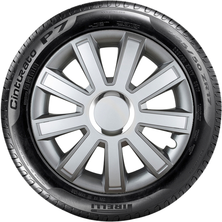 KIA 15'' kompatibilní s modely, poklice na kola 4ks (sad) flash grafit