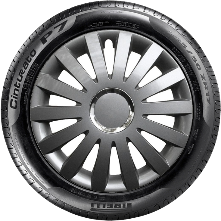KIA 15'' kompatibilní s modely, poklice na kola 4ks (sad) sail grafit