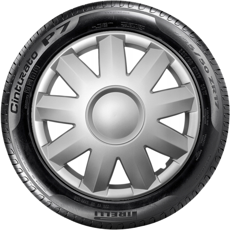 TOYOTA 15'' kompatibilní s modely, poklice na kola 4ks (sad) turkus