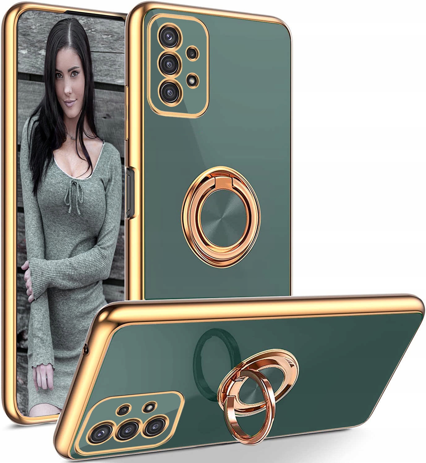 Samsung Galaxy S21 FE, pouzdro FLEXI RING CASE, obal s PRSTOVÝM KROUŽKEM
