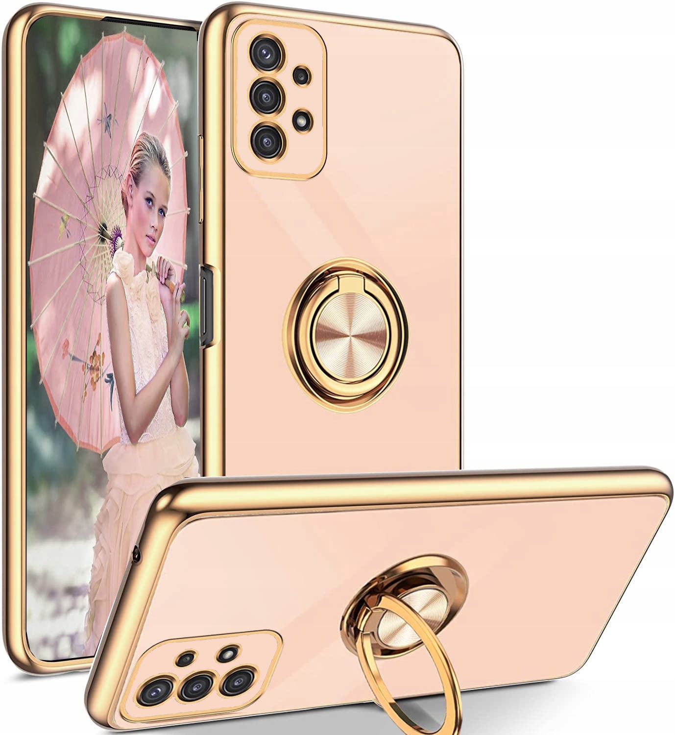Samsung Galaxy S21 FE, pouzdro FLEXI RING CASE, obal s PRSTOVÝM KROUŽKEM vip