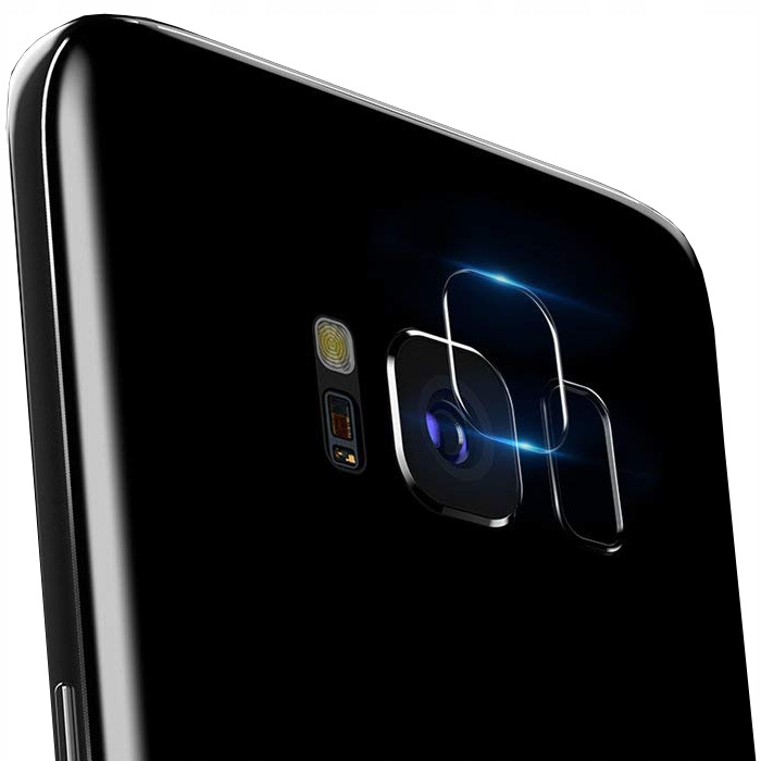 Samsung Galaxy S8, hybrid tvrzené sklo objektivu