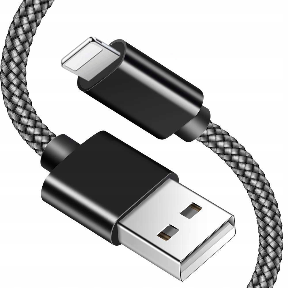.Nylonový lightning datový a napájecí kabel USB IPHONE 5 6 6s 7 8 PLUS X XS MAX