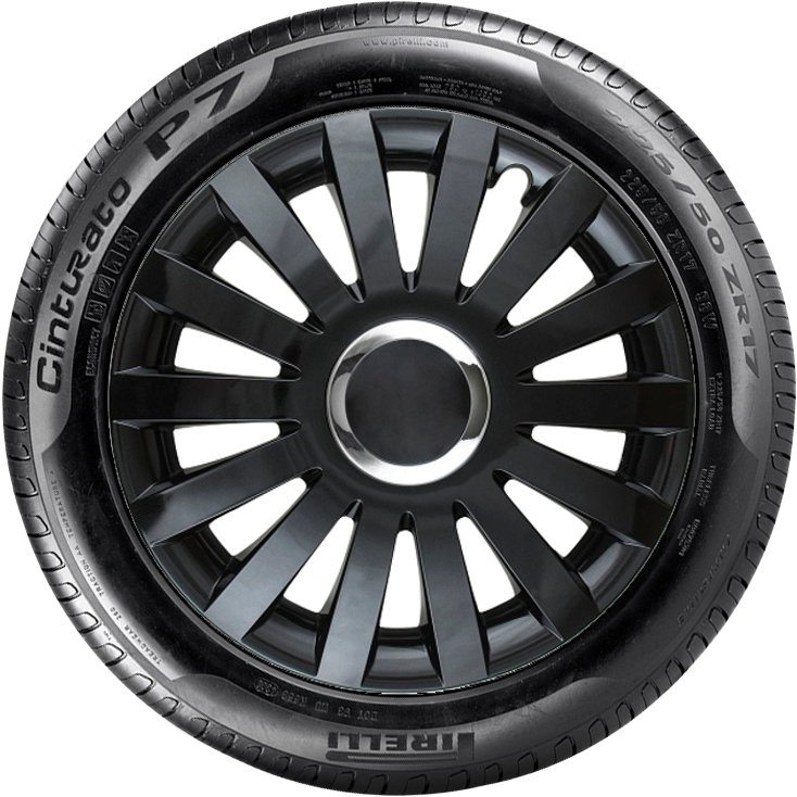 SUZUKI 15'' kompatibilní s modely, poklice na kola 4ks (sad) sail cerna