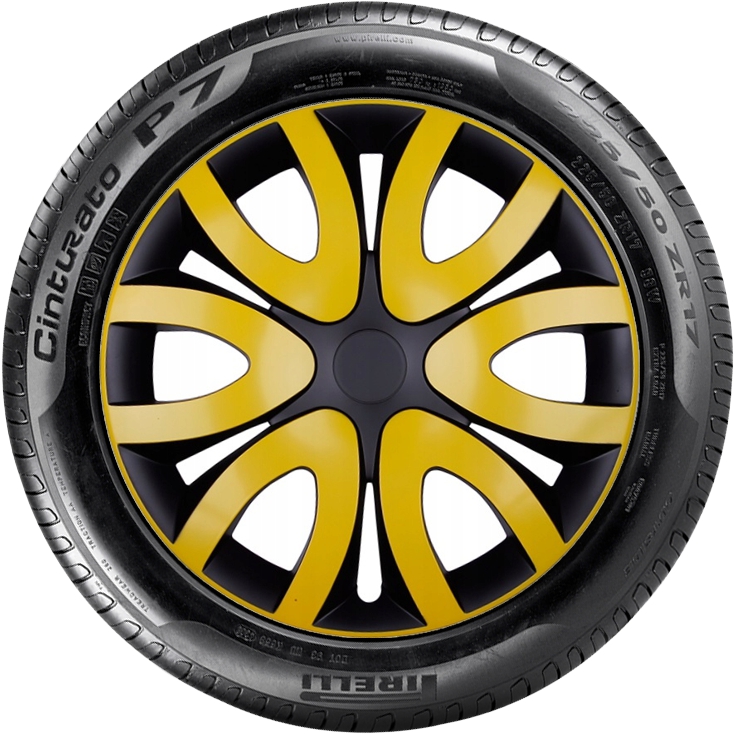 RENAULT 16'' kompatibilní s modely, poklice na kola 4ks (sad) mika zluta