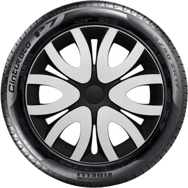 SEAT 15'' kompatibilní s modely, poklice na kola 4ks (sad) MIKA bila