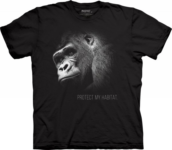 Tričko s 3D potlačou - Gorilla Protect My Habitat, gorila - The Mountain