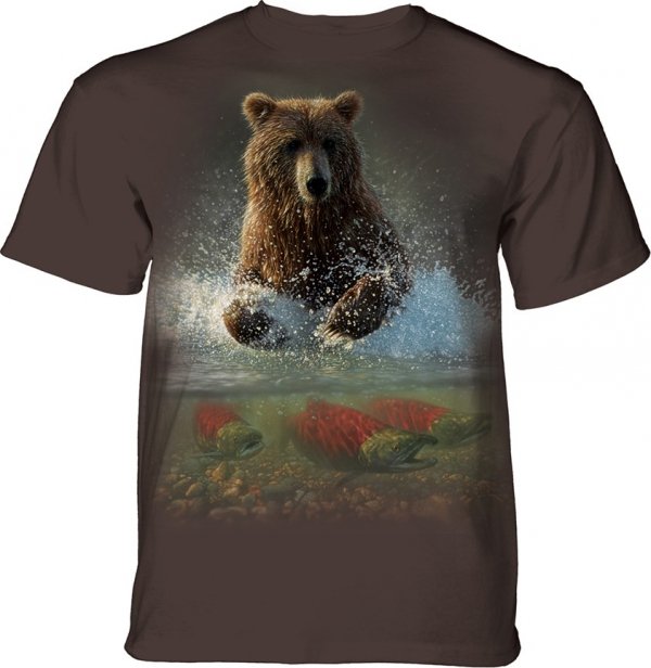 Tričko s 3D potlačou - Lucky Fishing Hole Bear, medveď - The Mountain