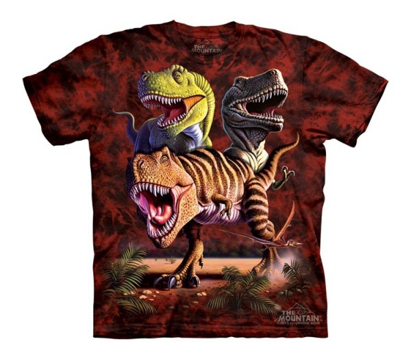Tričko 3D potisk - Rex Collage, dinosaury - The Mountain / děti