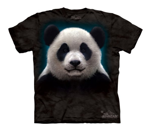 Tričko 3D potisk - Panda Head, medvěd - The Mountain / děti
