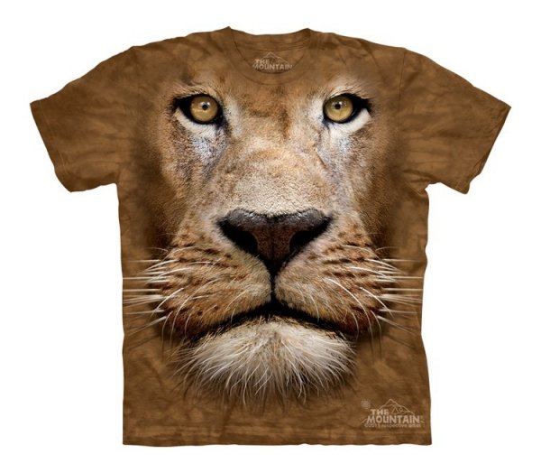 Tričko 3D potisk - Lion Face, lev - The Mountain / děti