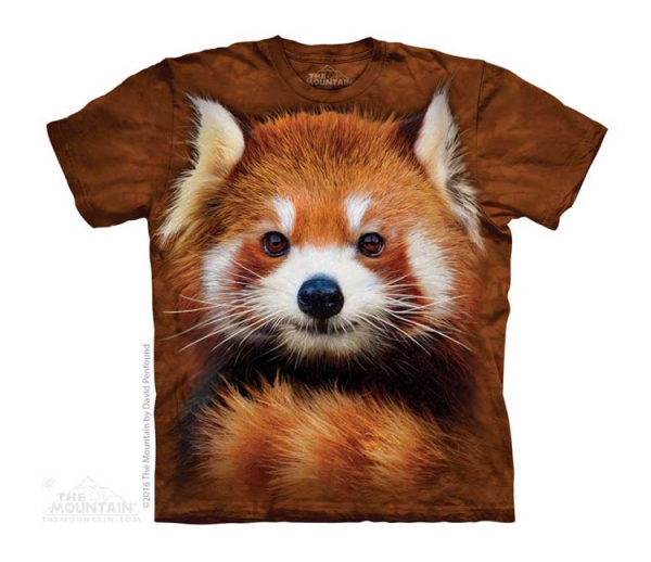 Tričko 3D potisk - Red Panda Portrait, medvěd - The Mountain / děti