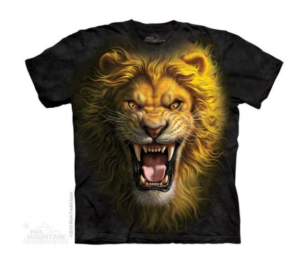 Tričko 3D potisk - Asian Lion, lví král, lev - The Mountain / děti