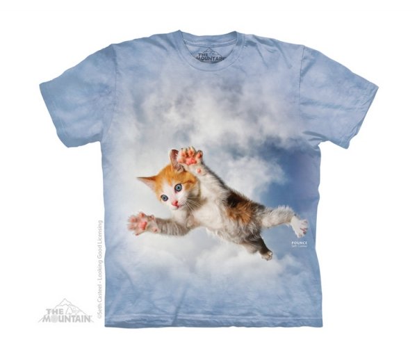 Tričko 3D potisk - Pounce Beiber, kočka - The Mountain / děti