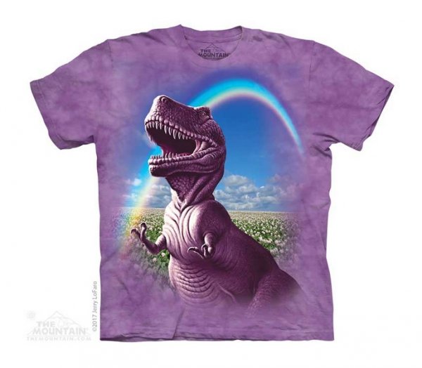 Tričko 3D potisk - Happiest Trex, dinosaurus - The Mountain / děti