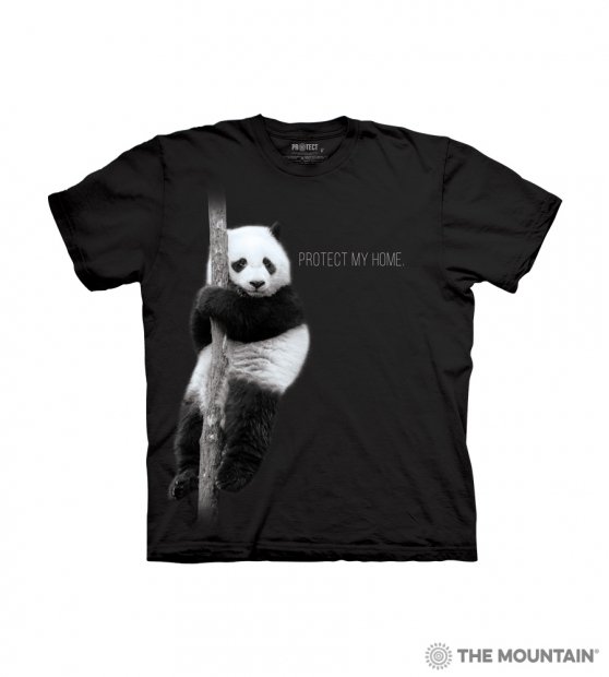 Tričko 3D potisk - Panda Protect My Home - The Mountain / děti