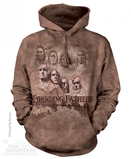 Blúza mikina s 3D potlačou a kapucňou - The Founders, slávni ľudi - The Mountain