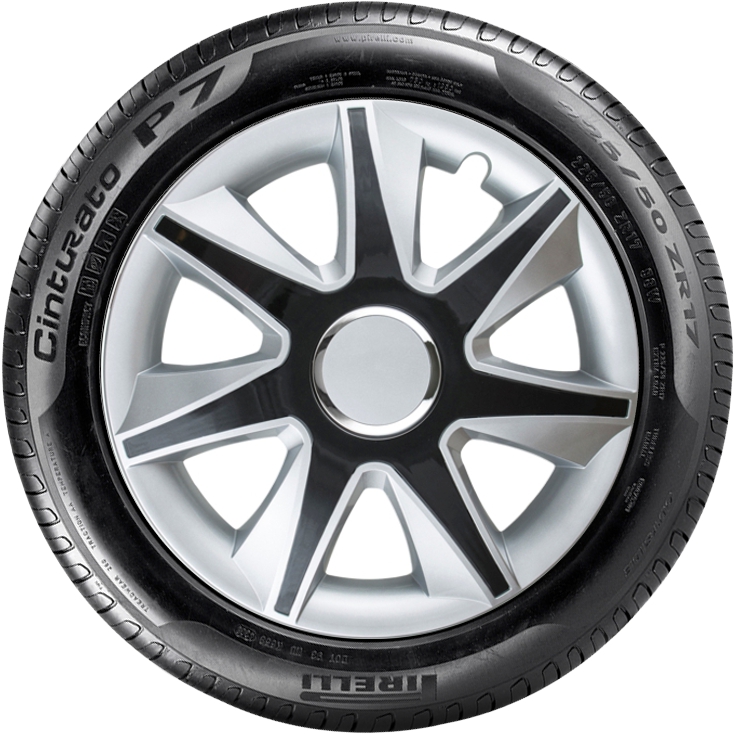 SUZUKI 16'' kompatibilní s modely, poklice na kola 4ks (sad) run stribrna