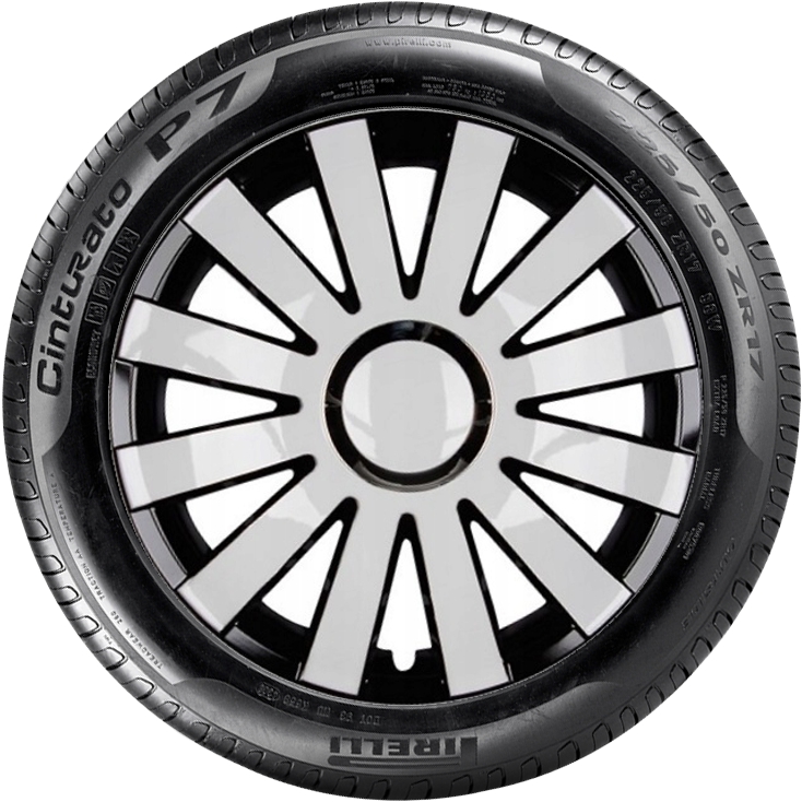 MITSUBISHI 16'' kompatibilní s modely, poklice na kola 4ks (sad) agat bila