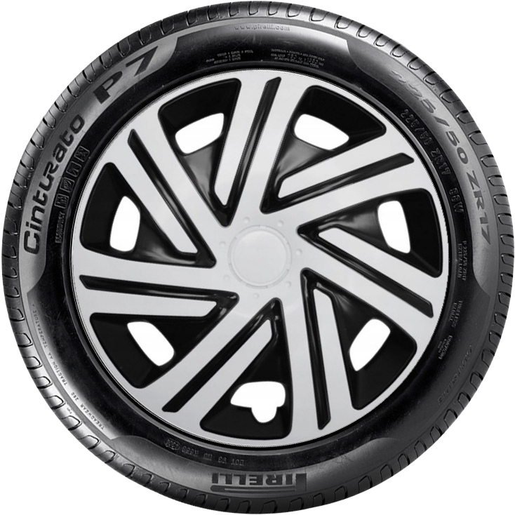 MITSUBISHI 16'' kompatibilní s modely, poklice na kola 4ks (sad) cyrkon bila