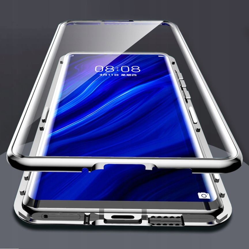 Xiaomi Redmi Note 9, pouzdro obal METAL MAGNETIC DUAL GLASS, dvojité sklo vip