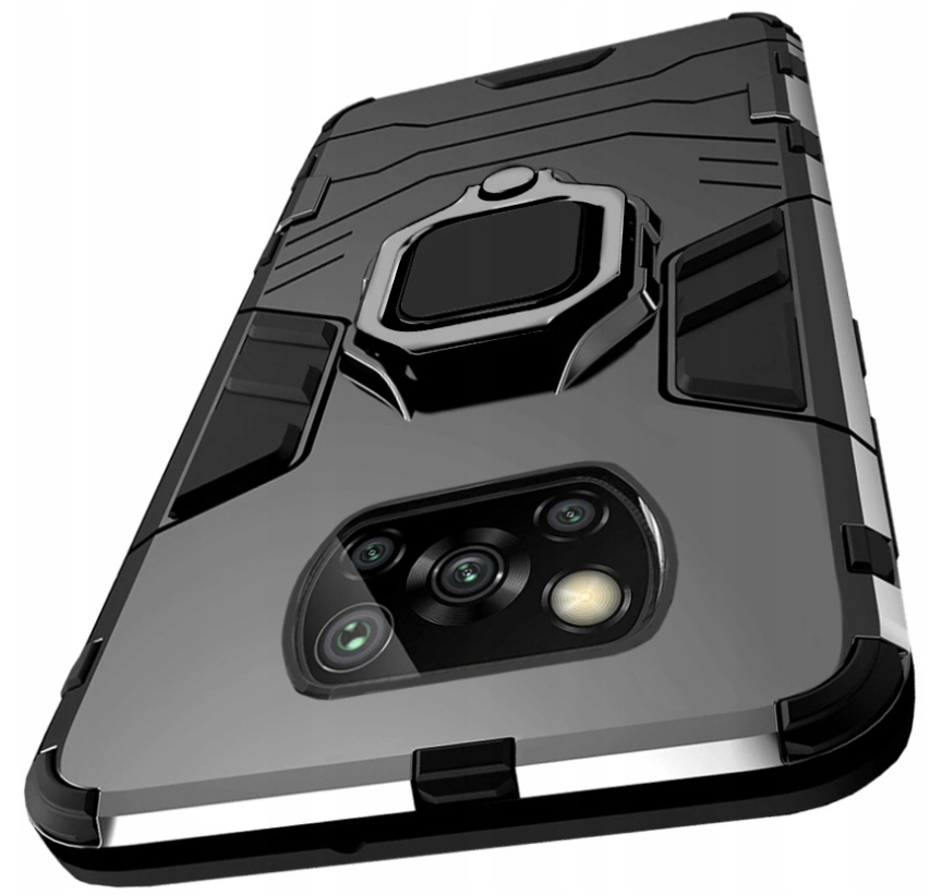 Xiaomi Poco X3 NFC / X3 Pro, obal pouzdro na mobil kryt obrněný Holder 3w1 ring