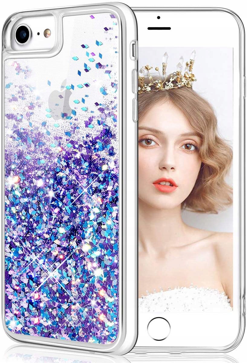 Iphone 7 Plus / Iphone 8 Plus, kryt pouzdro plovoucí brokát SHINING GLITTER vip