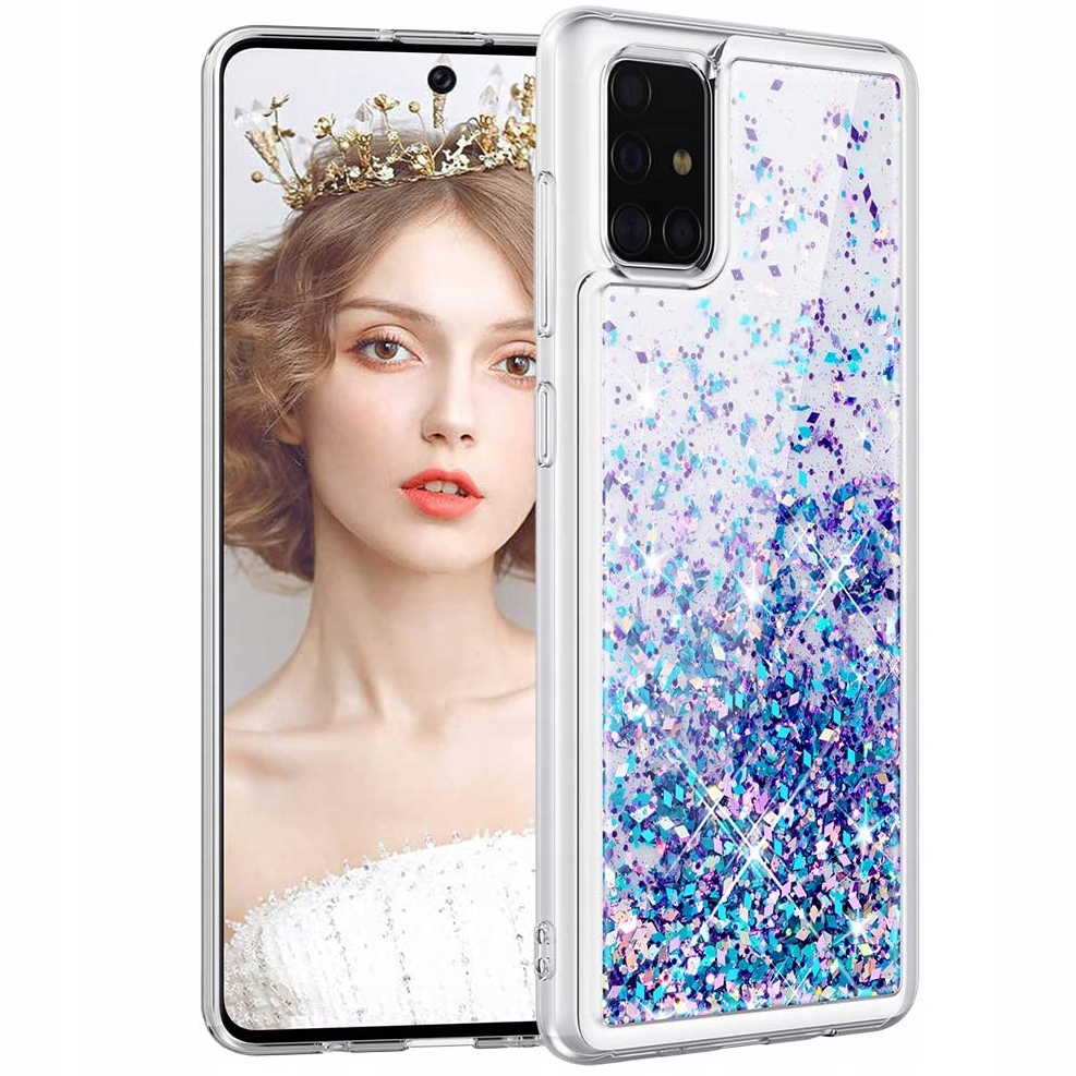 Samsung Galaxy M31s, kryt pouzdro plovoucí brokát SHINING GLITTER