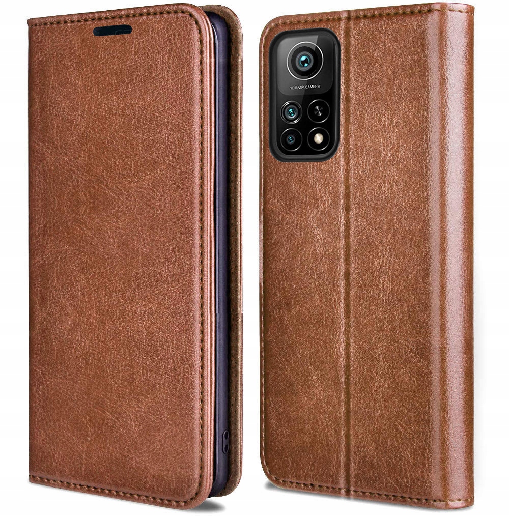Xiaomi Mi 10T Pro, magnetické pouzdro, obal, kryt SKIN, 100% kůže
