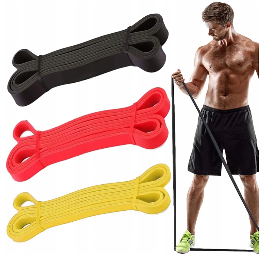 Power Band - posilovací guma - sada 3 gum s různým odporem, CrossFit fitness