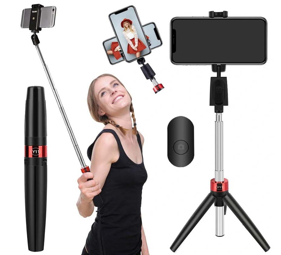 TELEFONNÍ DRŽITEL, stativ na telefon, selfie, dálkový tripod, držadlo 
