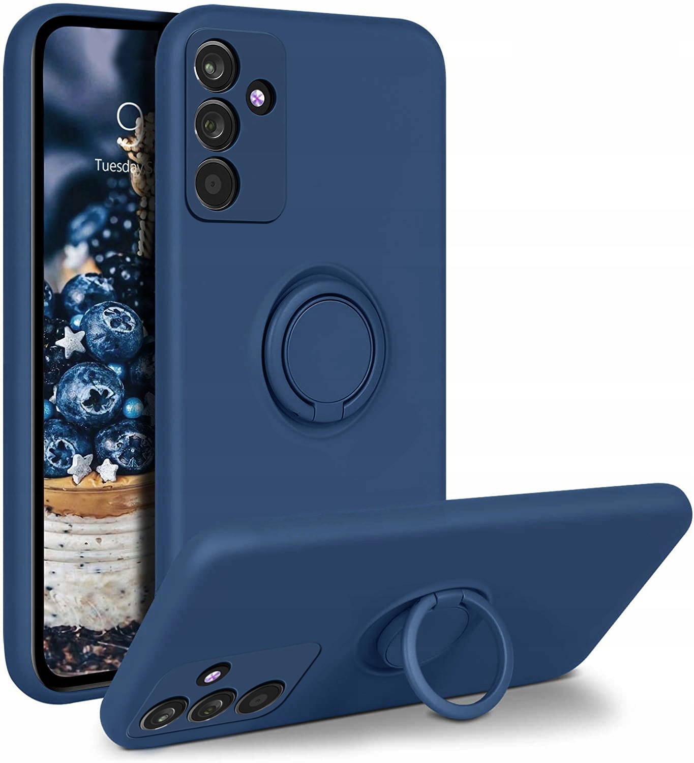 Samsung Galaxy A13, 5G obal pouzdro na mobil kryt obrněný SOFT INSIDE 3w1 ring