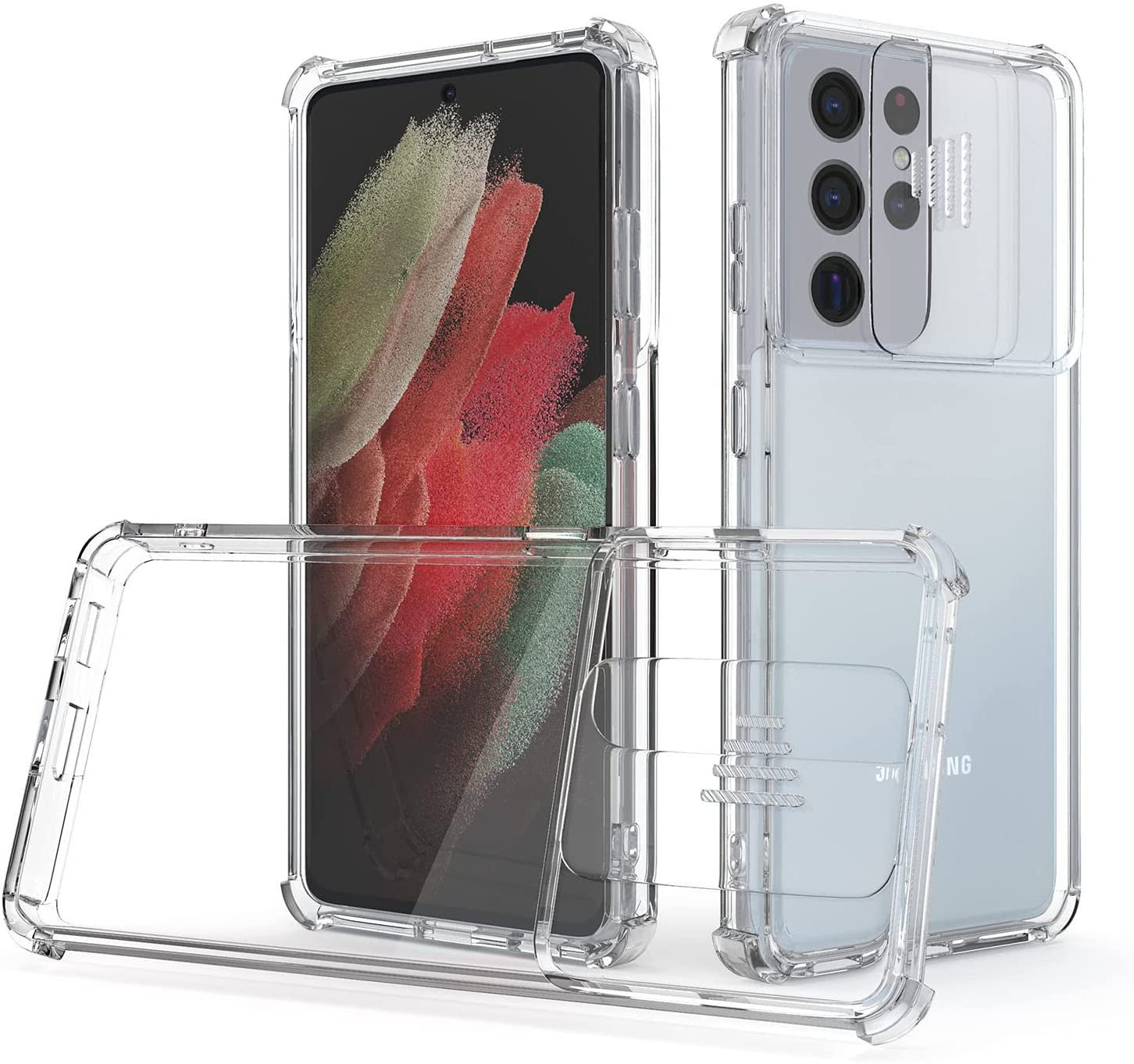 Samsung Galaxy S21 Ultra, obal pouzdro kryt obrněný CLEAR CAMSHIELD AIRBAG
