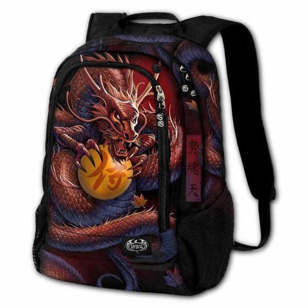 Samurai, krásný drak - Batoh - Spiral Bags UK