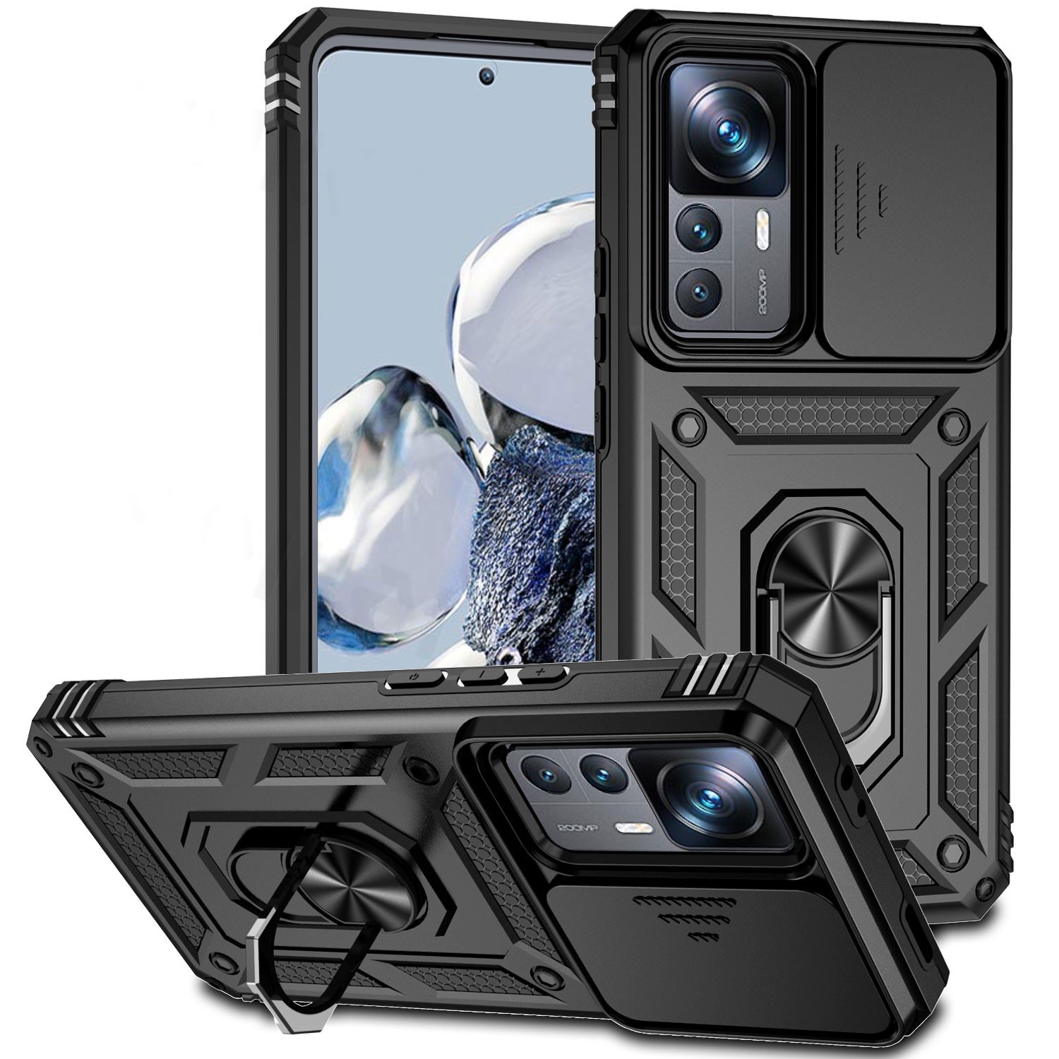 Xiaomi 12T / 12T Pro, puzdro pre mobilný telefón, kryt pancierovaný SLIDE 4w1