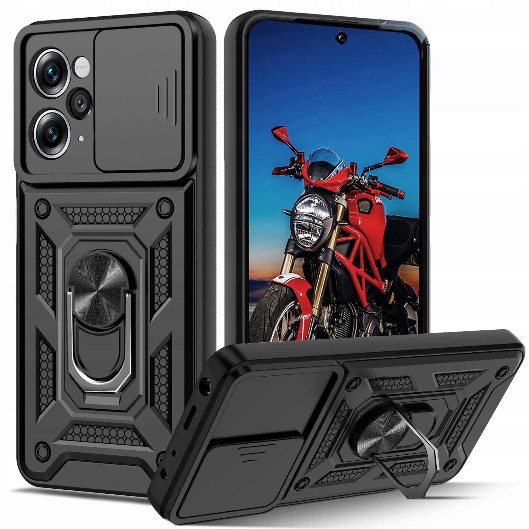 Xiaomi Redmi Note 12, 4G puzdro pre mobilný telefón, kryt pancierovaný SLIDE 4w1
