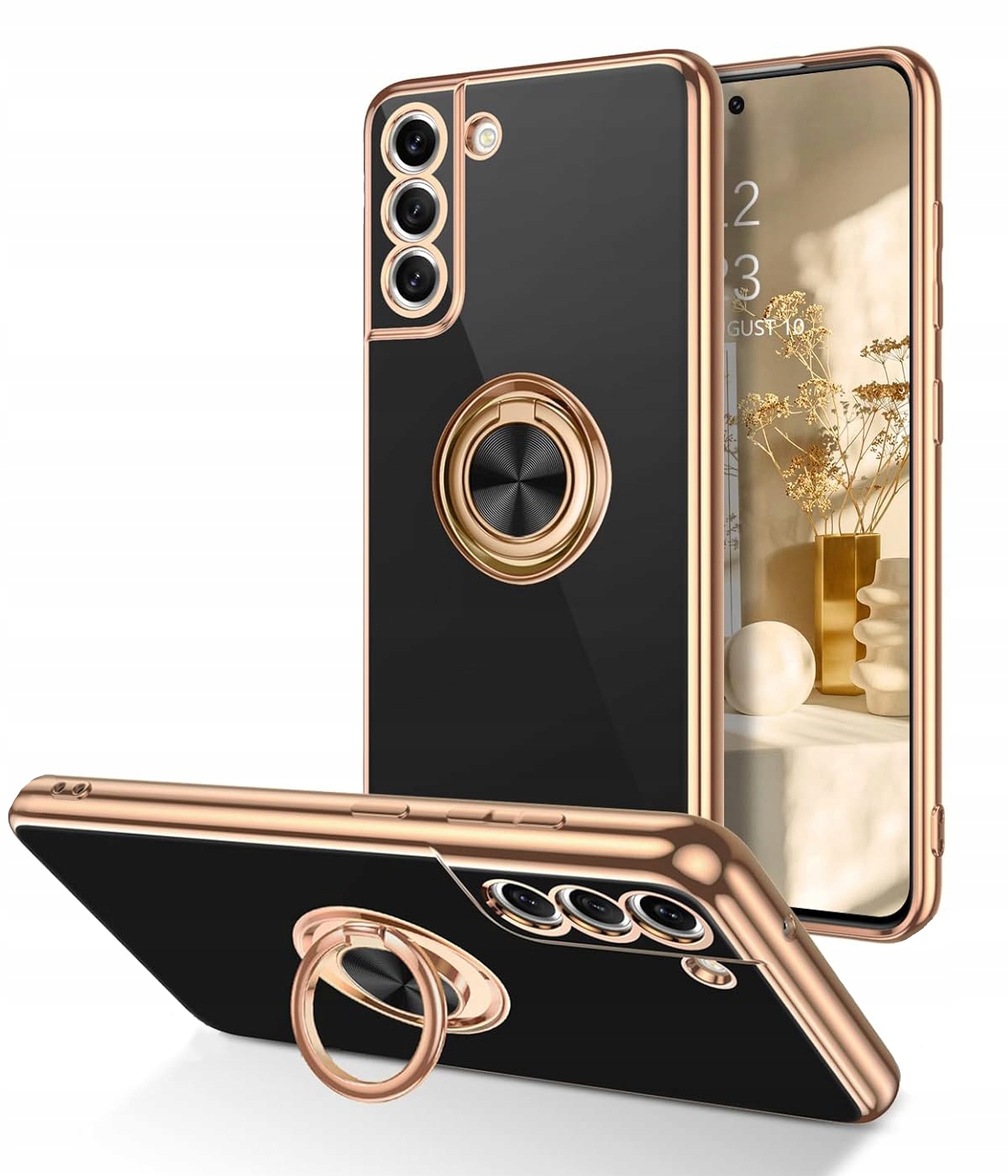 Samsung Galaxy S22, pouzdro FLEXI RING CASE, obal s PRSTOVÝM KROUŽKEM