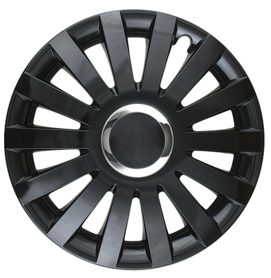 Poklice na kola - 4ks (sad) kompatibilní s modely SKODA 13'' SAIL cerny